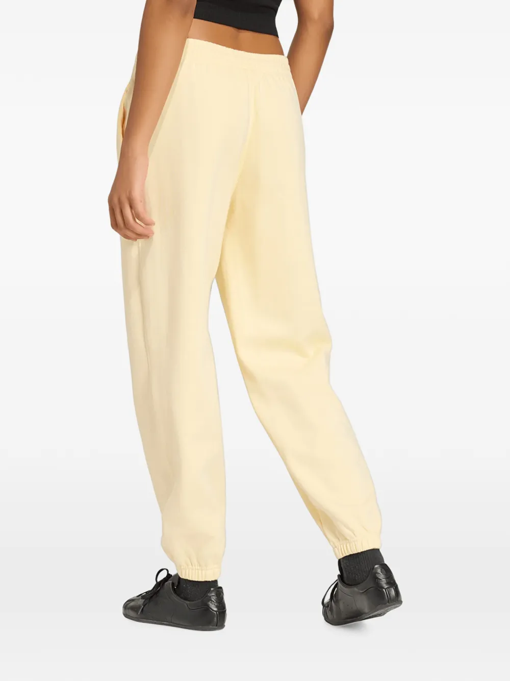 adidas logo-embroidered track pants Geel