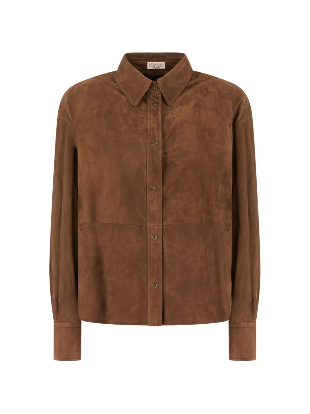 Brunello Cucinelli suede panelled jacket Bruin