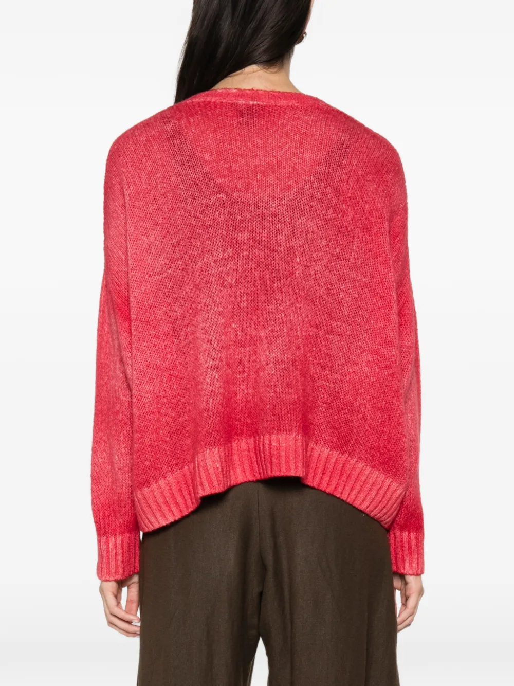 Avant Toi Trui met V-hals Rood