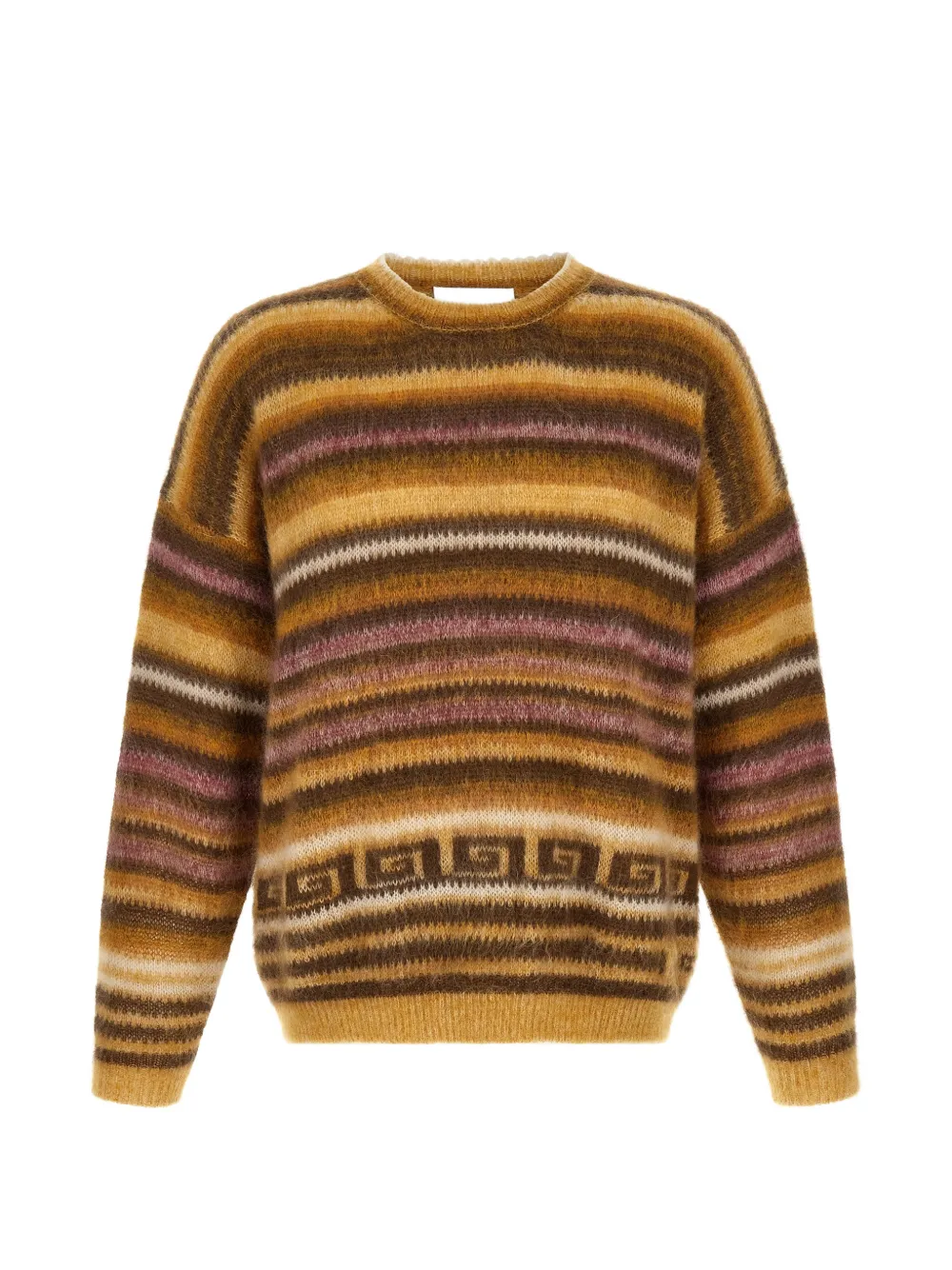 ISABEL MARANT Scolan Brushed-finish Striped Sweater in Brown