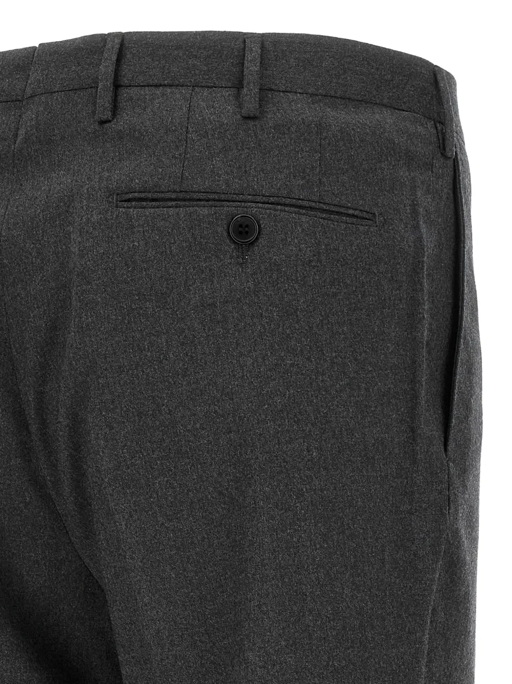 Incotex Straight plooibroek Grijs
