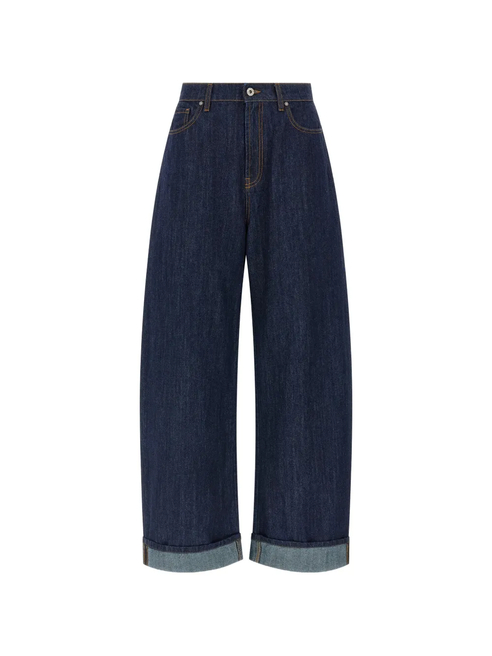 P.A.R.O.S.H. turn-up cuff wide-leg jeans - Blu