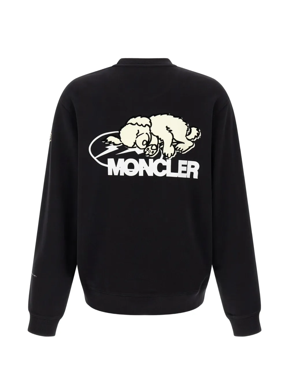Moncler x Fragment hoodie met logo-print Zwart