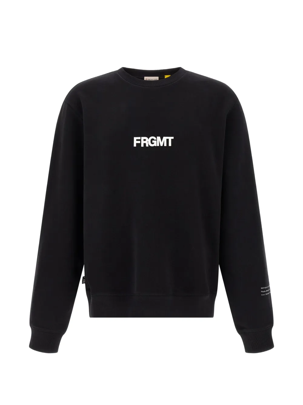 Moncler x Fragment pull en coton à logo imprimé - Noir Moncler x Fragment pull en coton à logo imprimé - Noir