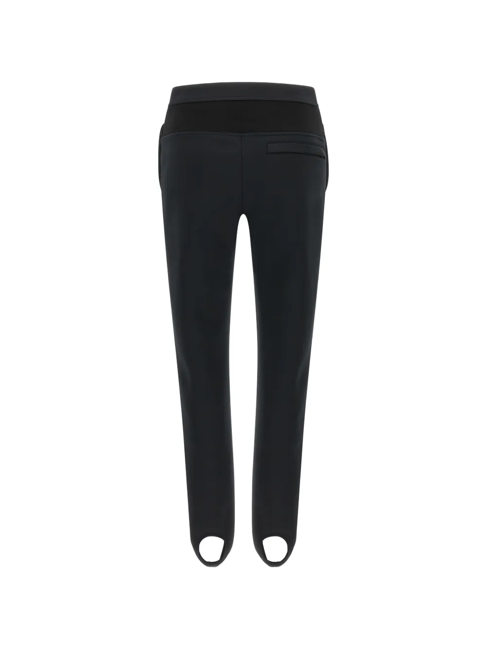 Courrèges Broek met logo-reliëf en voetbandjes Zwart