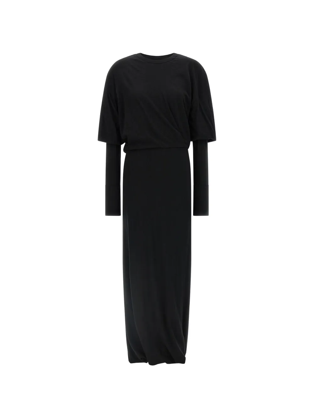 DARKPARK New Marlin double-sleeve maxi dress - Nero
