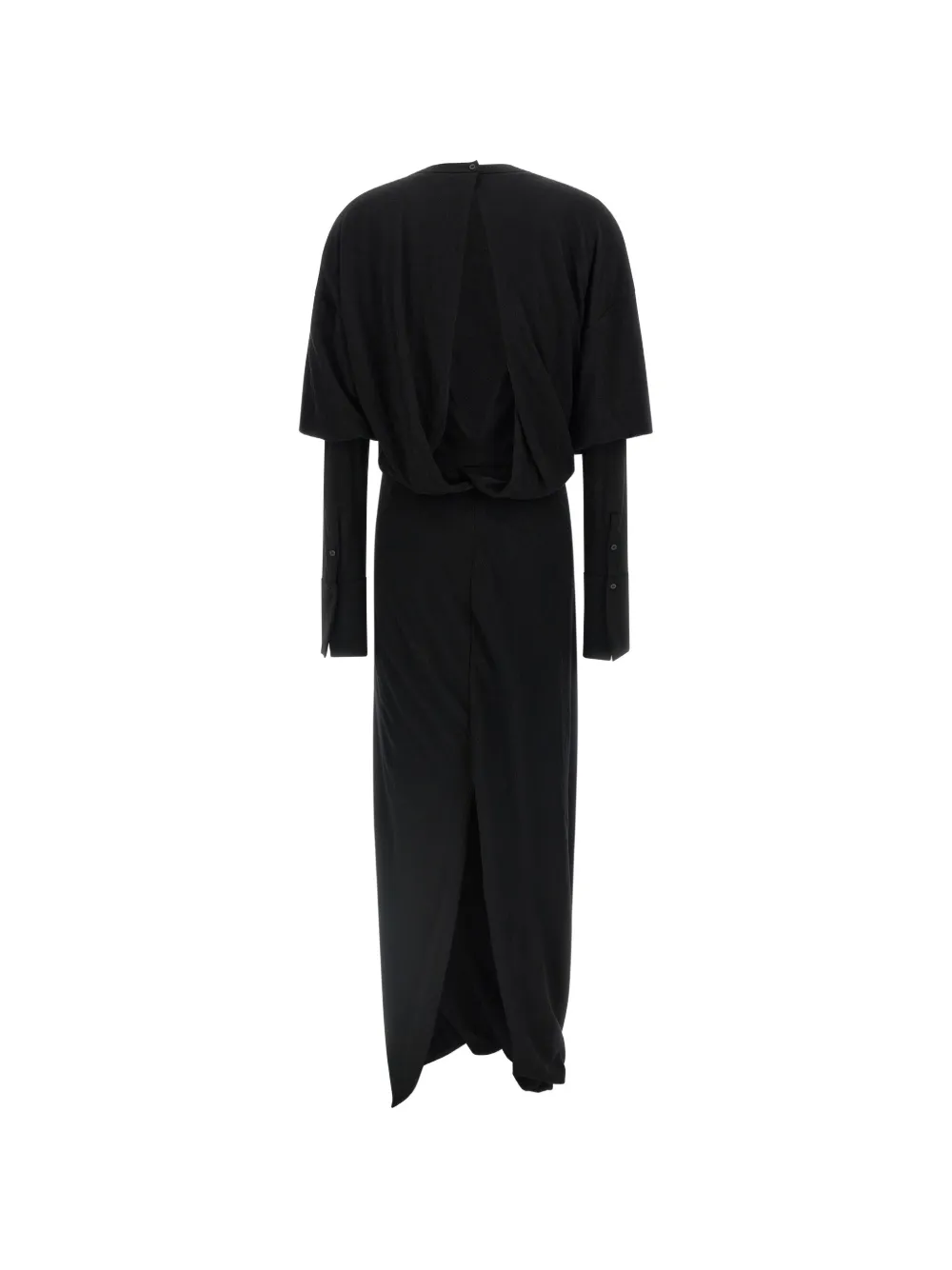 DARKPARK New Marlin maxi-jurk met dubbele mouwen Zwart
