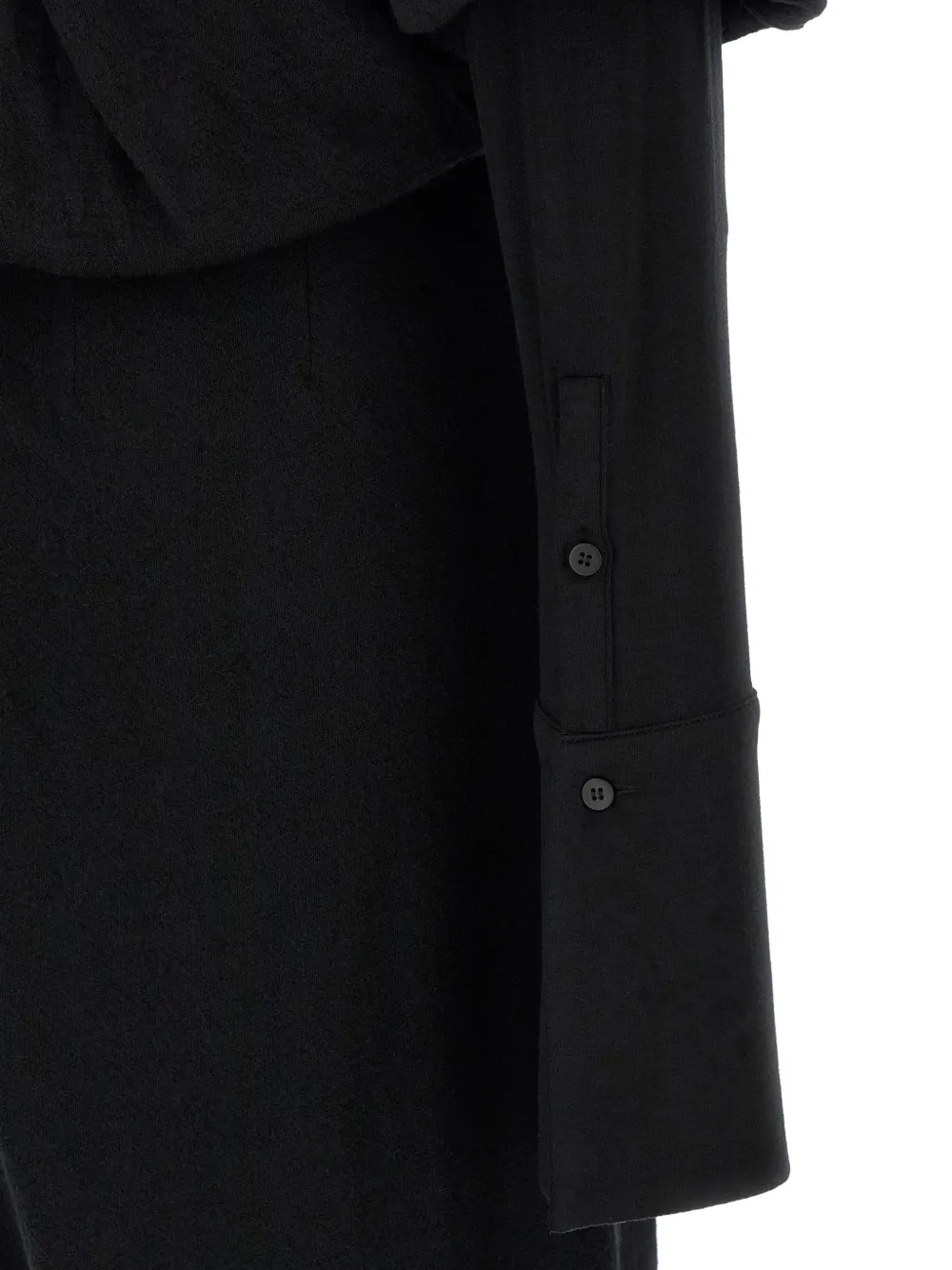 DARKPARK New Marlin maxi-jurk met dubbele mouwen Zwart