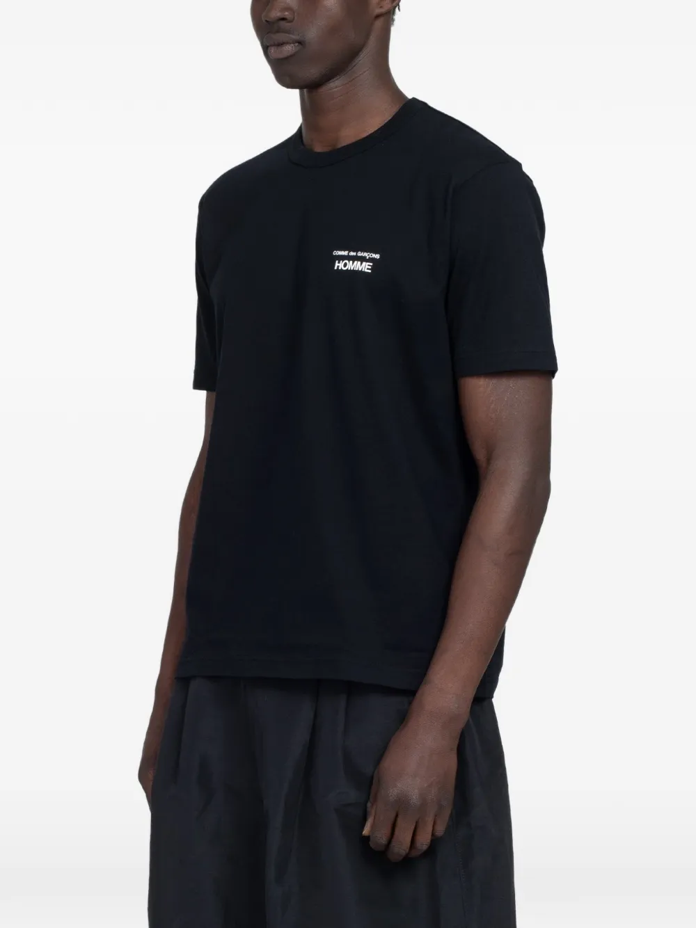 Comme des Garçons Homme logo-print T-shirt Zwart