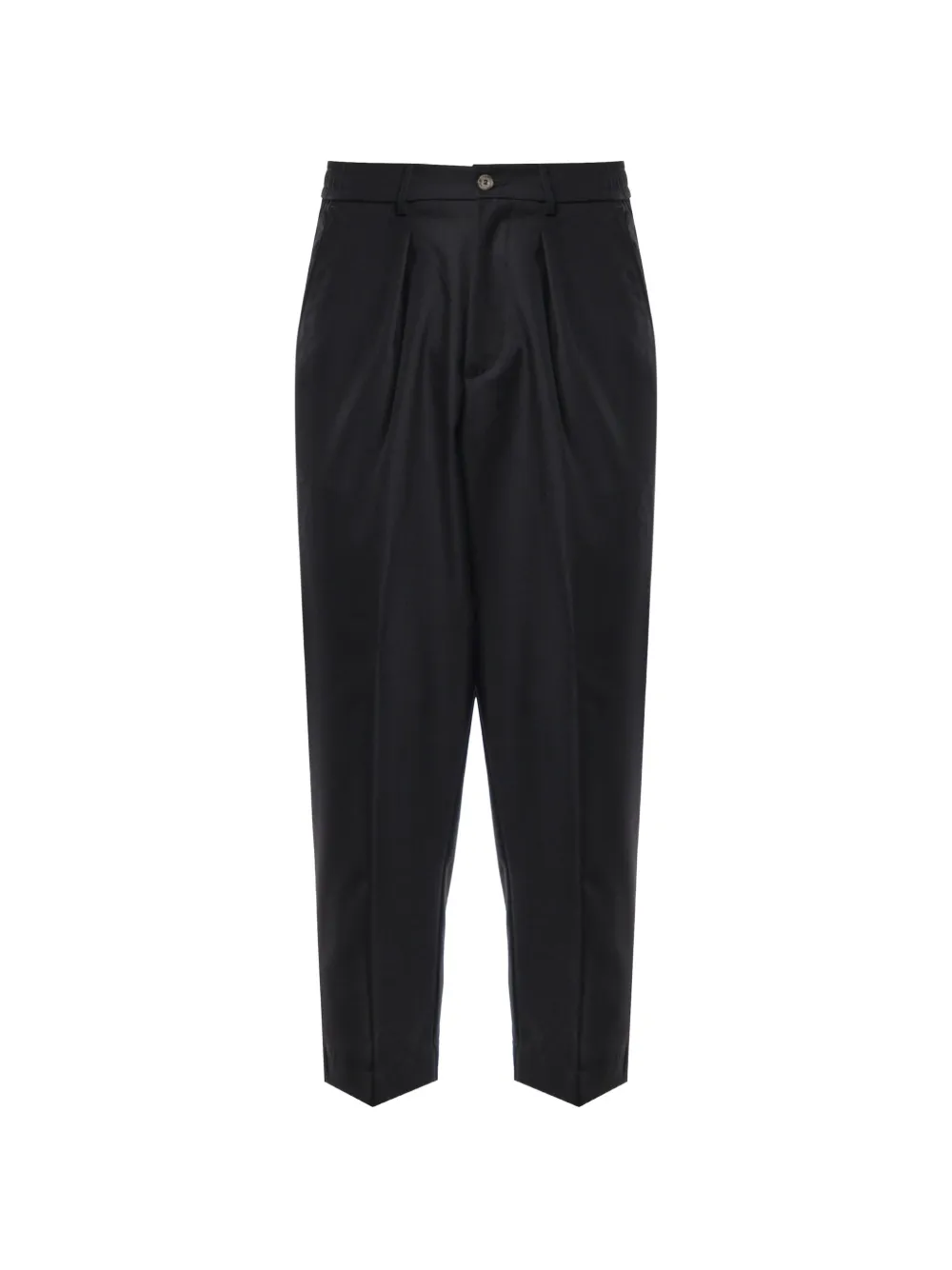 Giuliano Galiano Hans pleated elasticated-waistband trousers - Noir