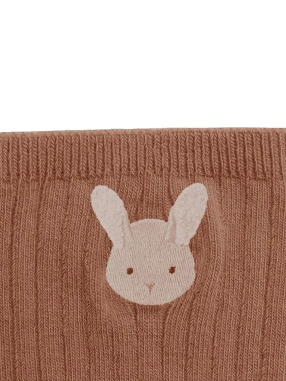 Donsje Bell Fluffy Bunny ribbed-knit socks Roze