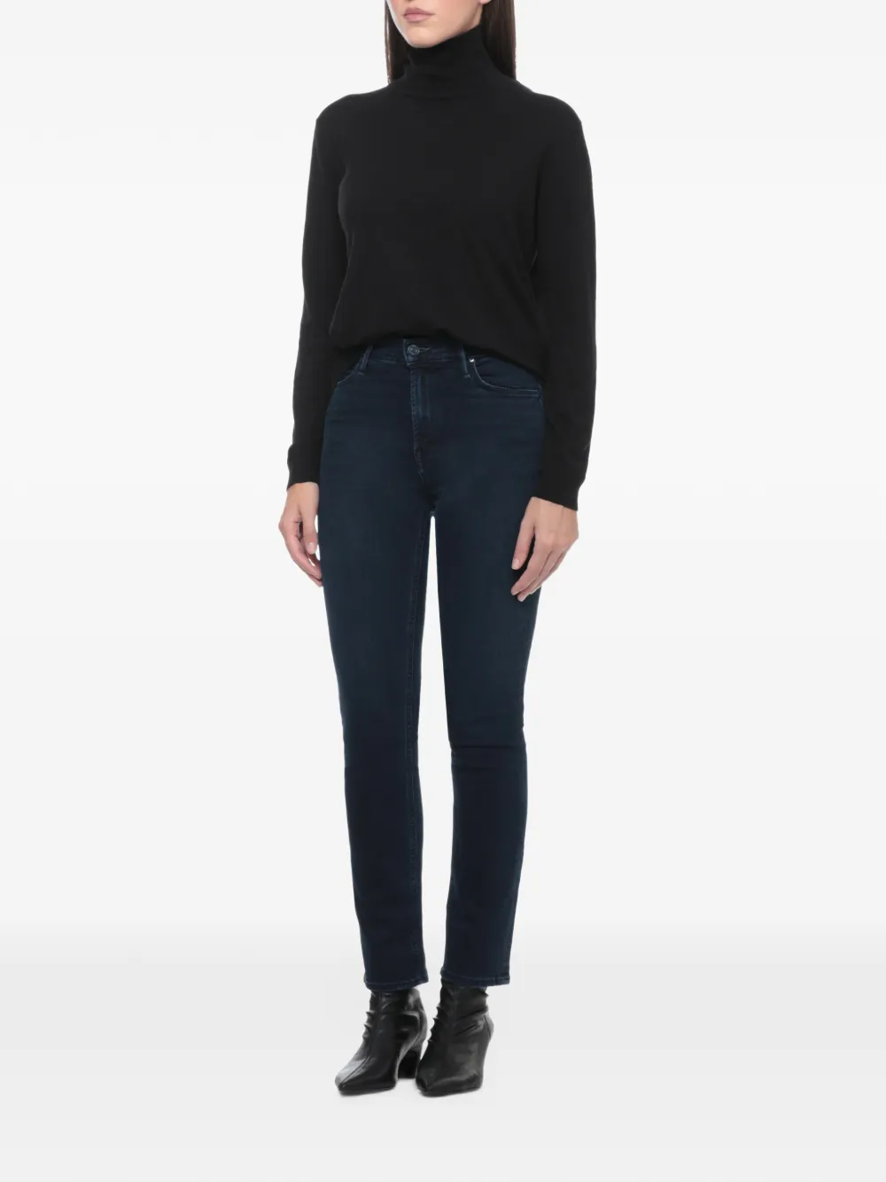 MOTHER Dazzler mid-rise jeans Blauw
