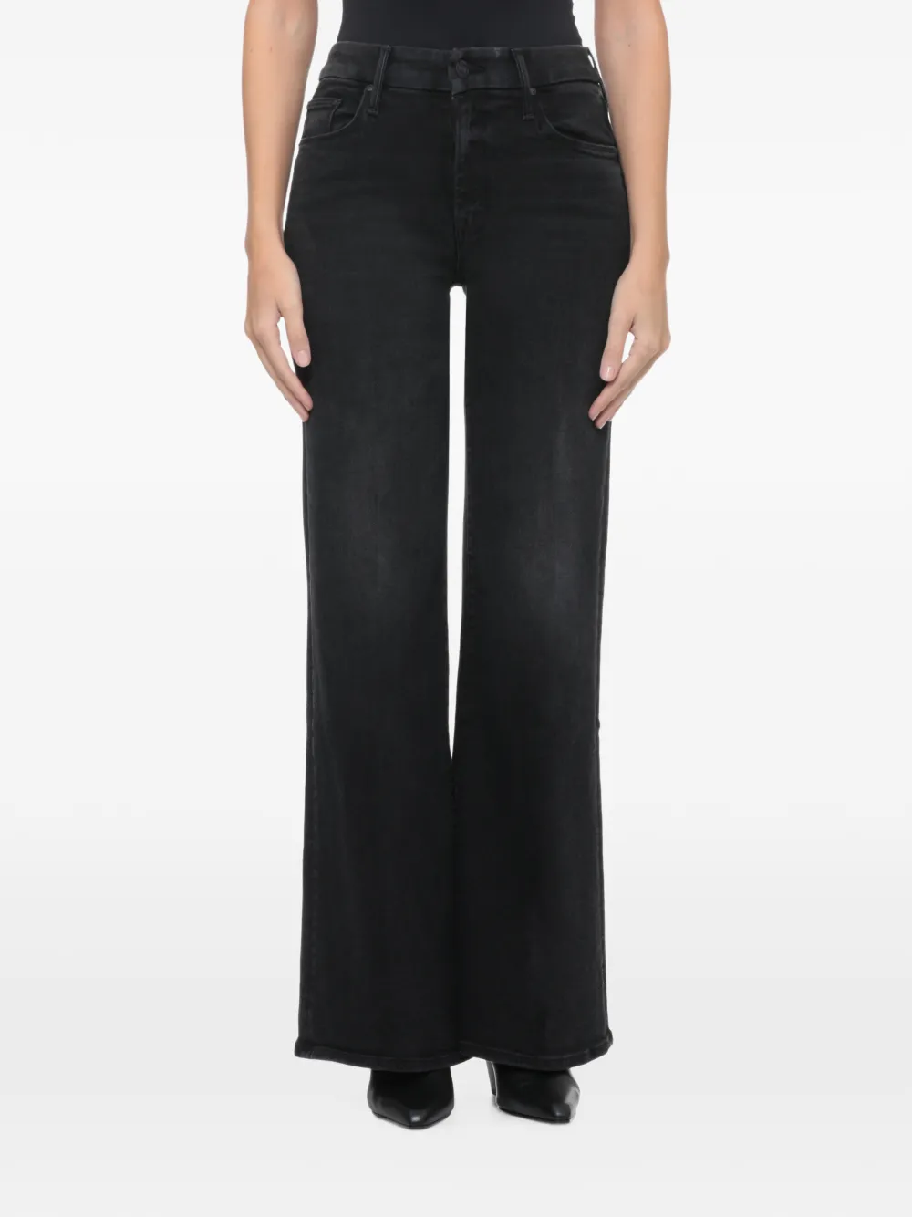 MOTHER The Roller Sneak flared jeans Zwart