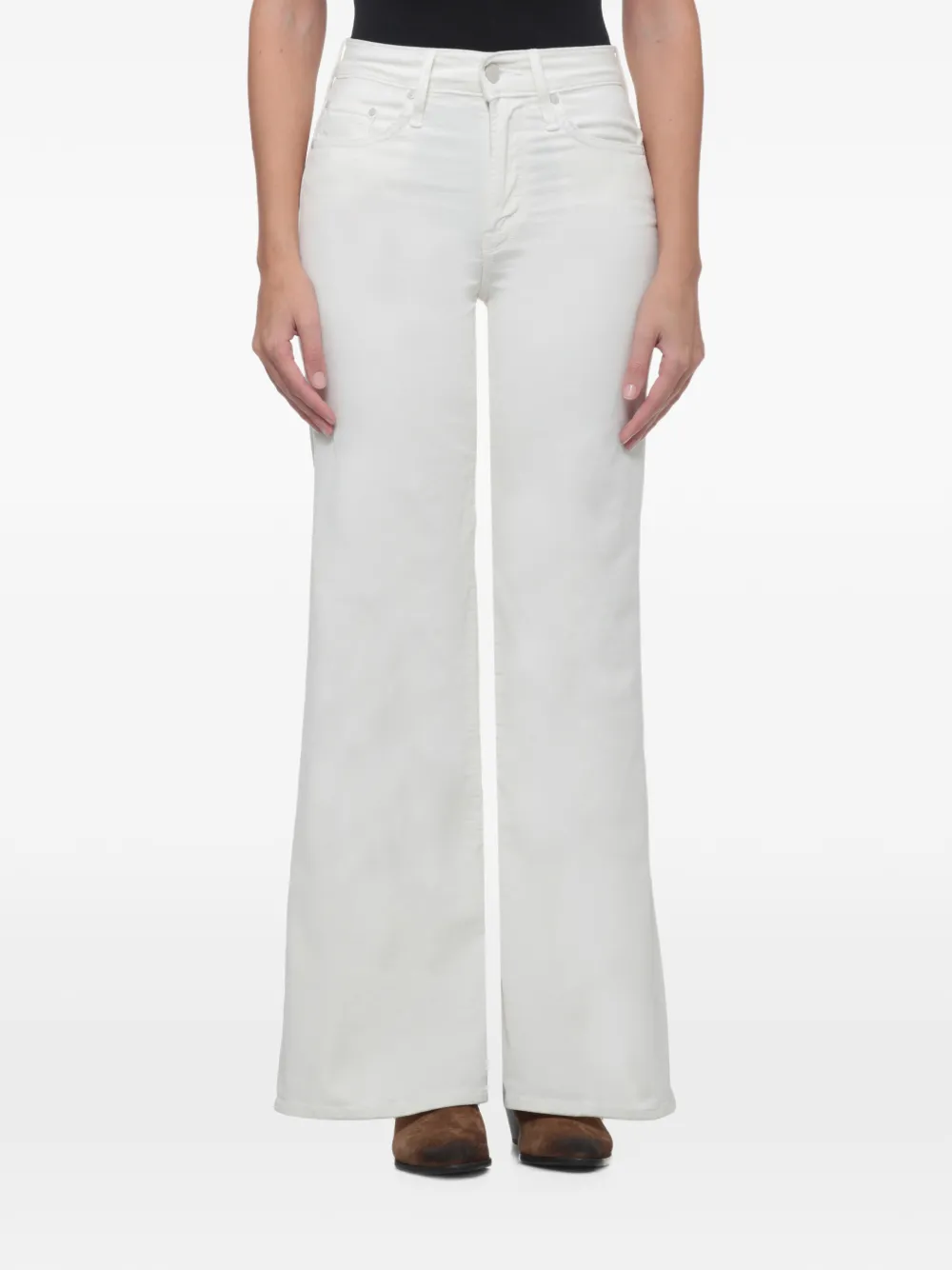 MOTHER The Twister Sneak corduroy trousers Wit