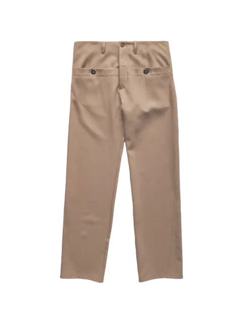 Spencer Badu button-detail wool trousers