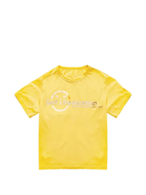 Spencer Badu t-shirt imprimé à col fendu