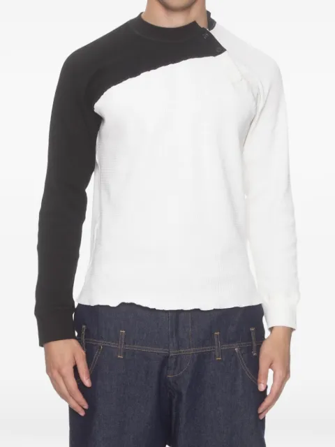 Spencer Badu Block asymmetrical raglan T-shirt