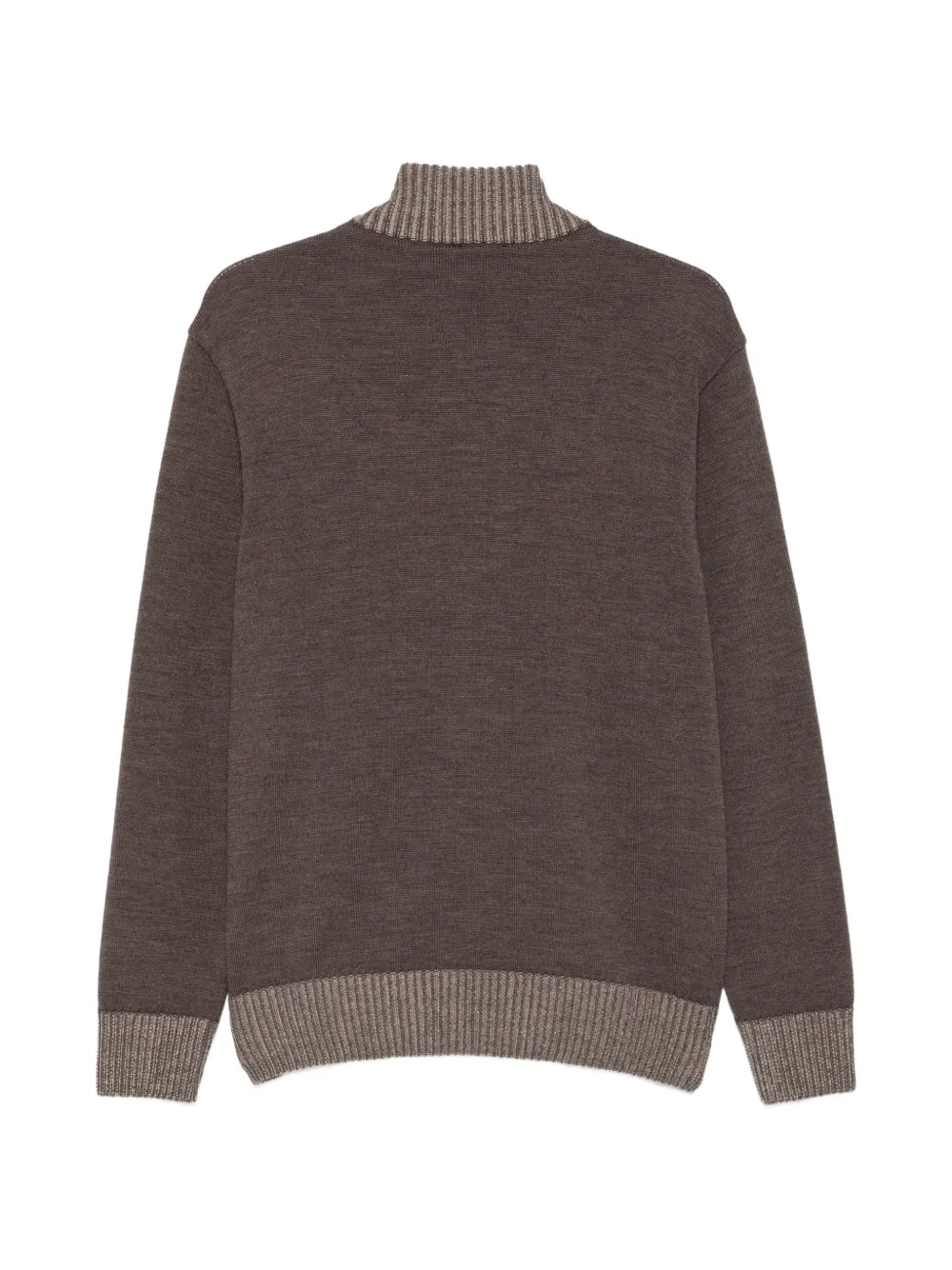 Paul & Shark zip-up ribbed-trim cardigan Bruin