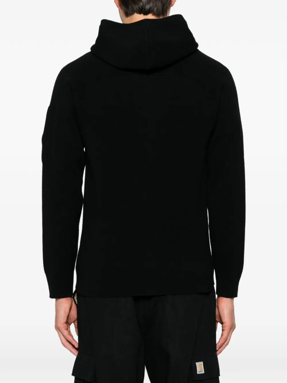 C.P. Company Lens-detail hoodie Zwart