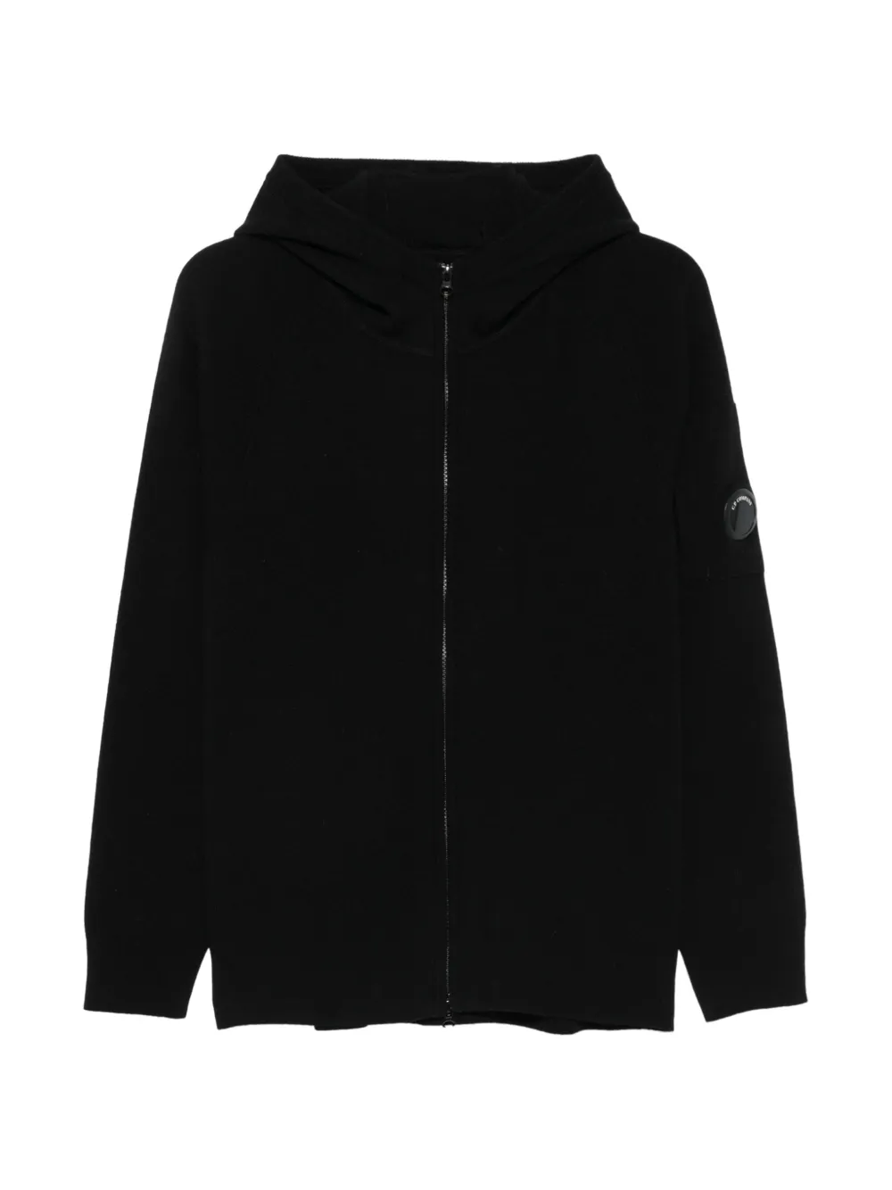 C.P. Company Lens-detail hoodie Zwart