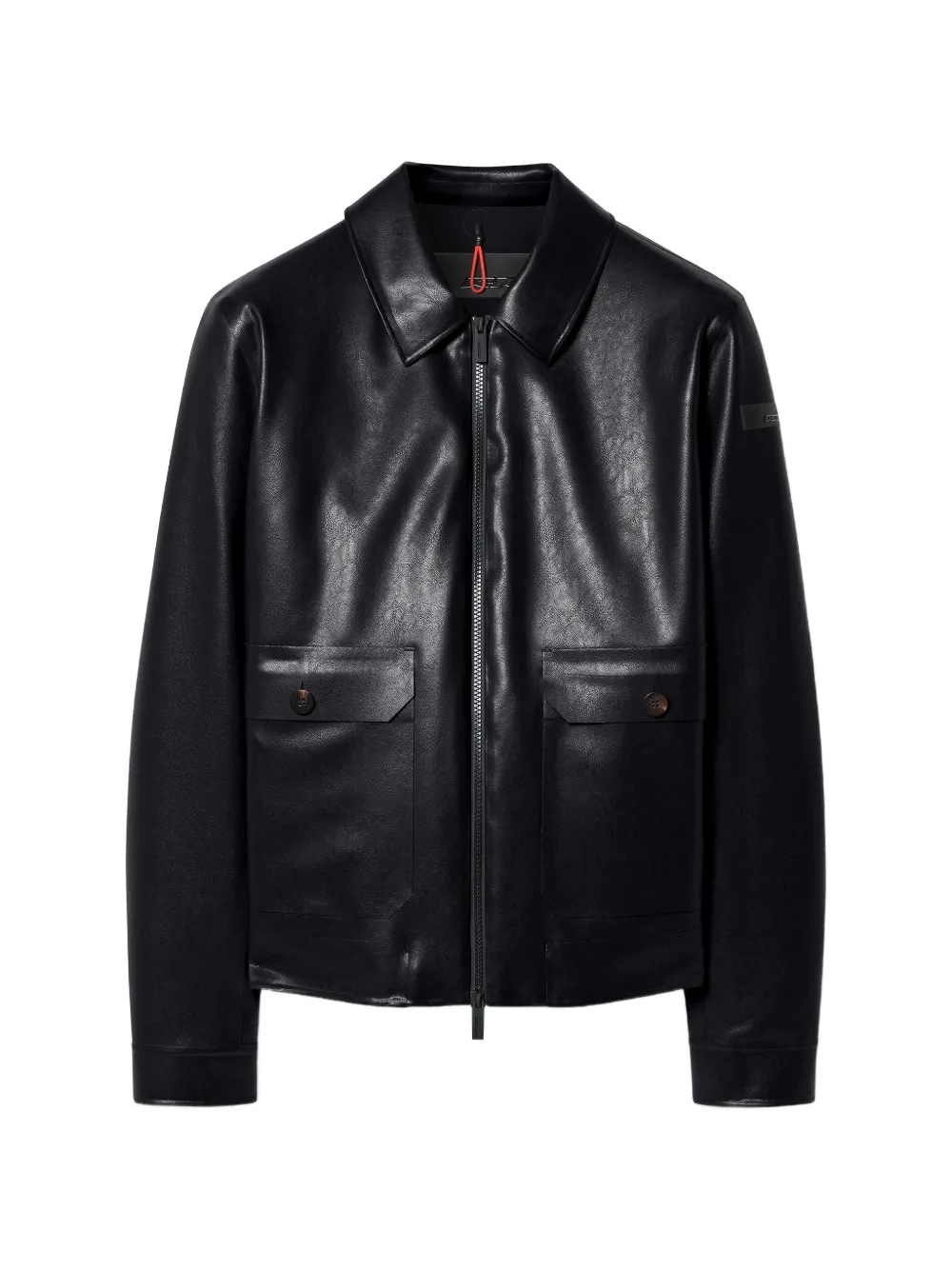 RRD zip-up faux-leather jacket - Schwarz