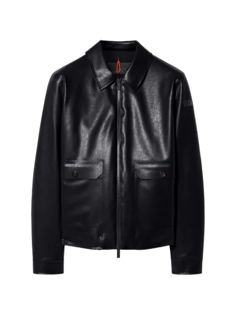 RRD zip-up faux-leather jacket