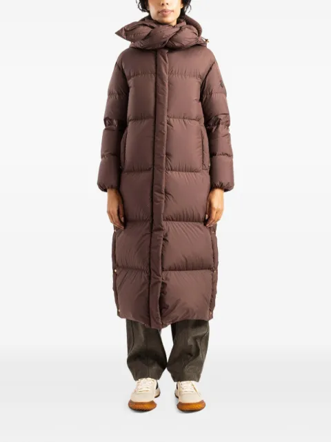 Moncler plumífero largo Ornement con capucha