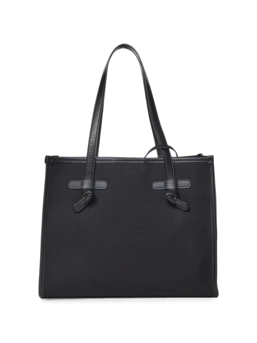 GIANNI CHIARINI Marcella shopper met logo-patch Zwart