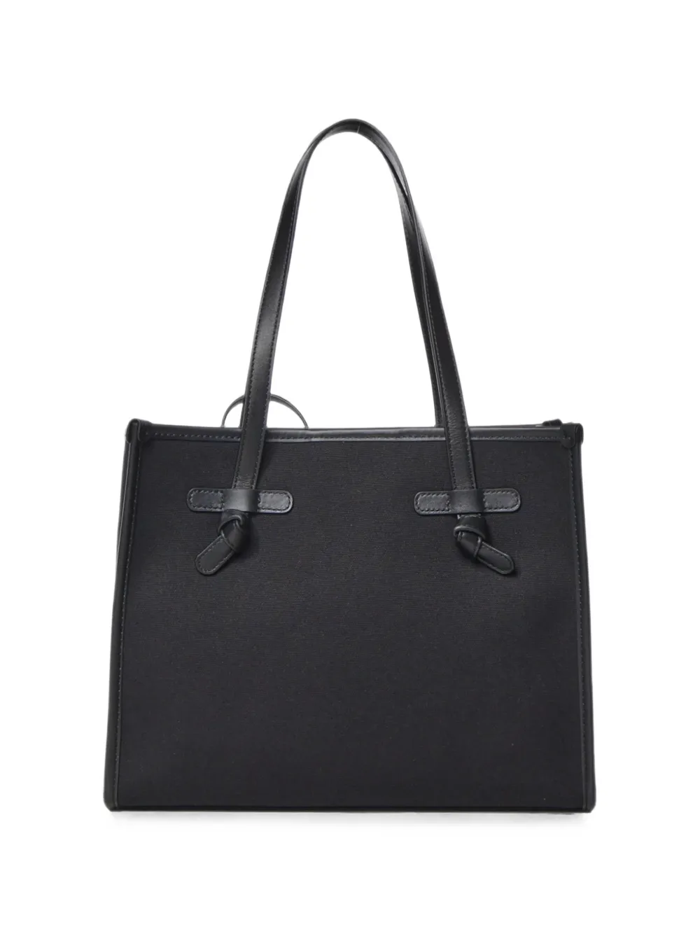 GIANNI CHIARINI Marcella shopper met logo-patch Zwart