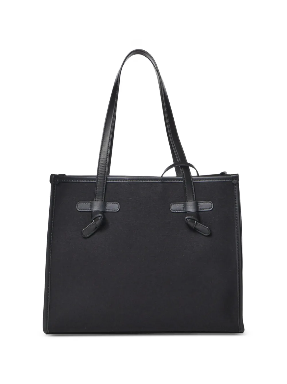 GIANNI CHIARINI Marcella shopper met logo-patch Zwart