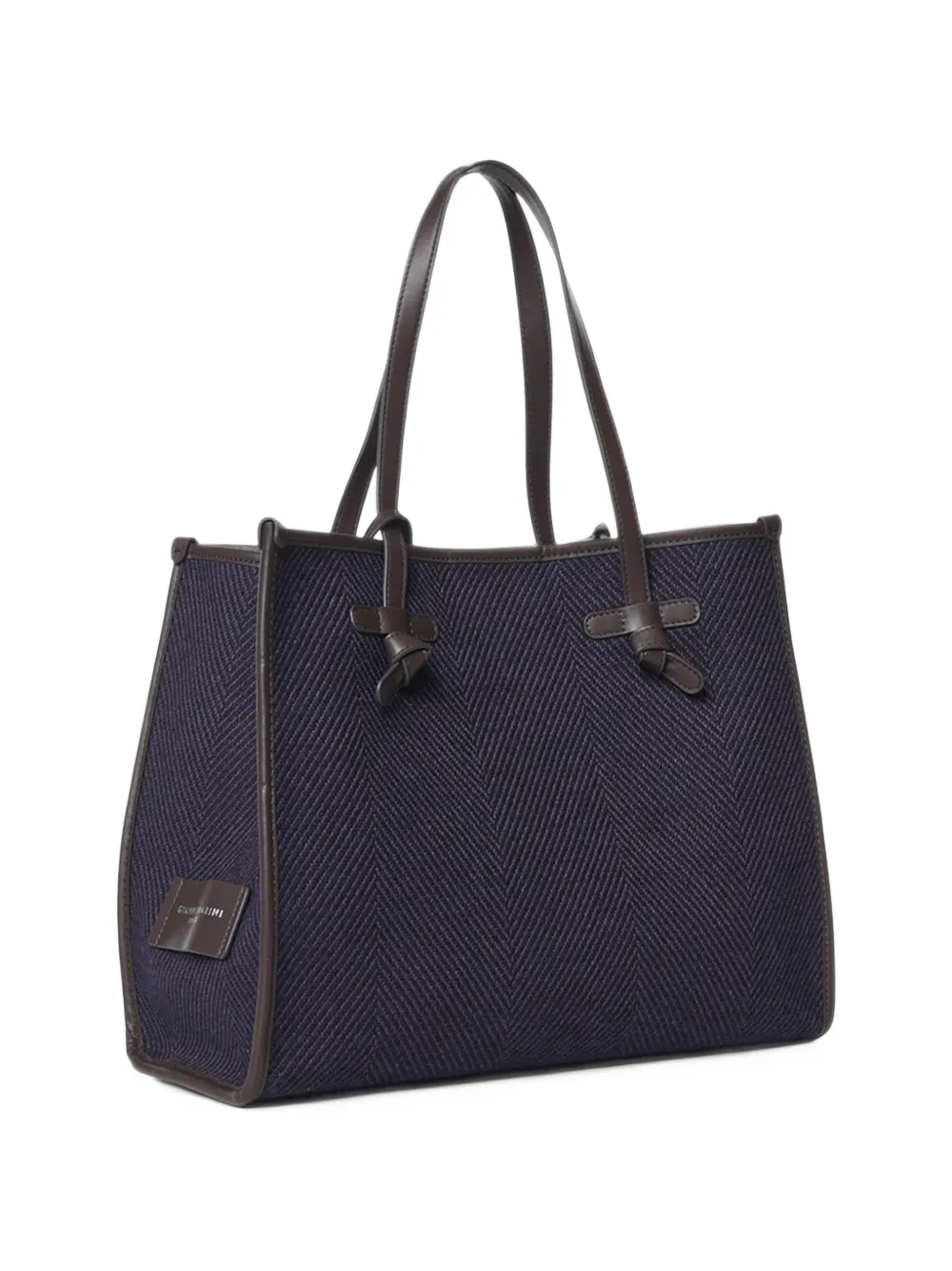 GIANNI CHIARINI Marcella herringbone-pattern shoulder bag