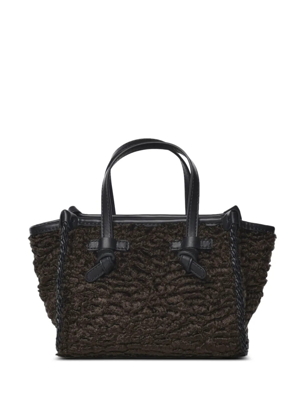 GIANNI CHIARINI Kleine Miss Marcella geknoopte shopper met textuur Bruin