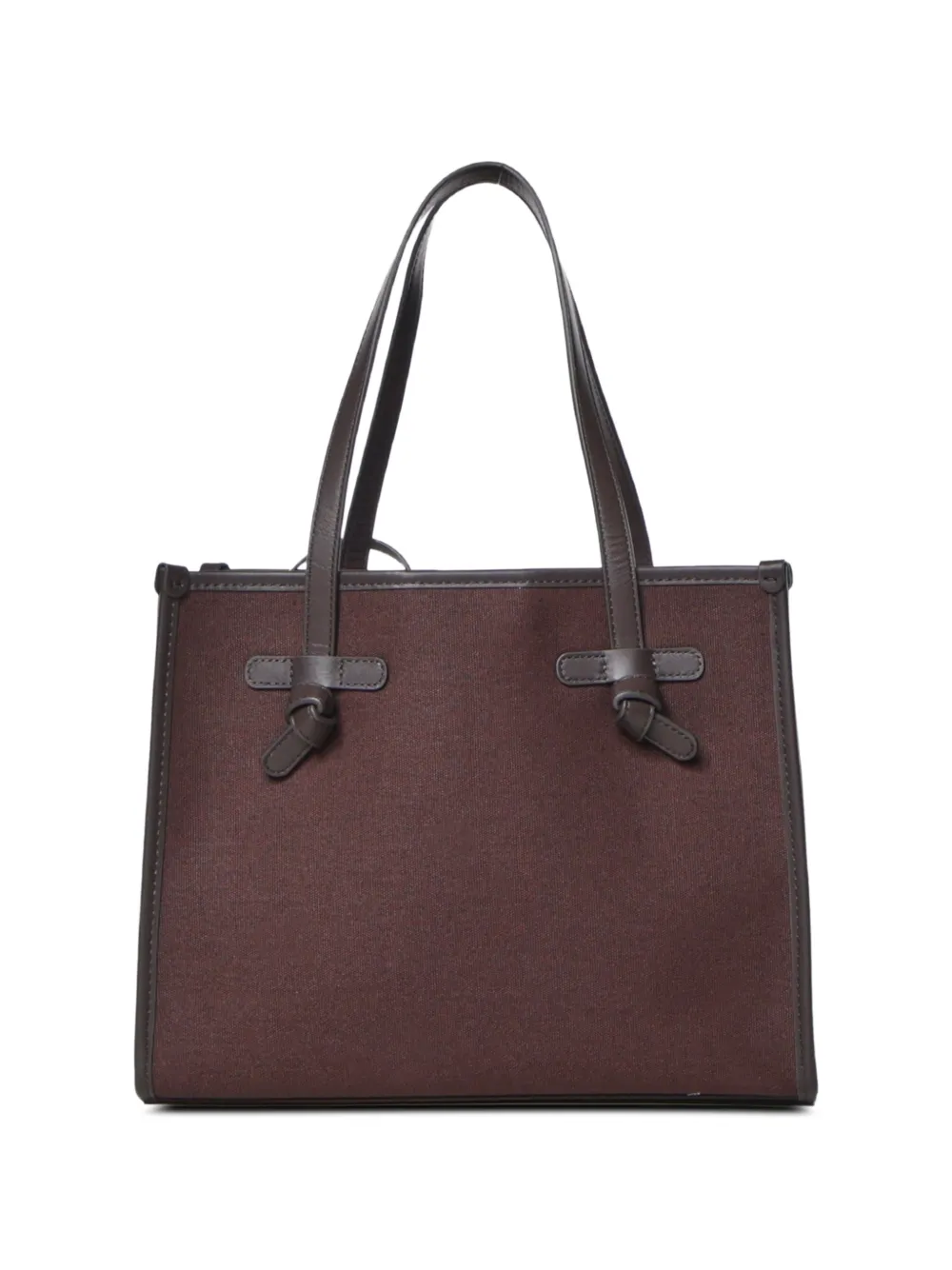 GIANNI CHIARINI Marcella leather-trim tote bag Rood