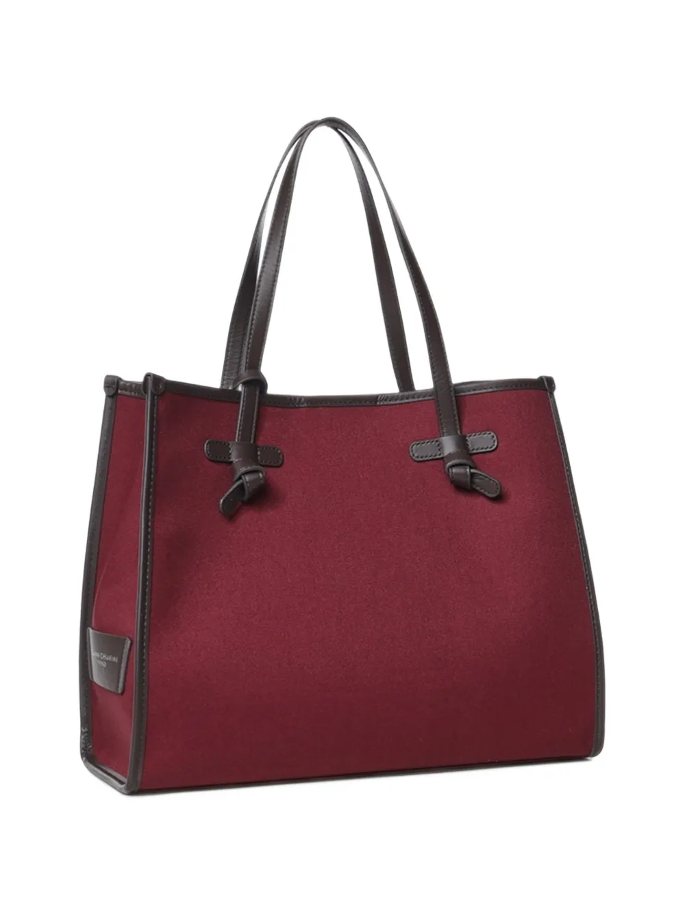 GIANNI CHIARINI Marcella shopper met leren afwerking Rood