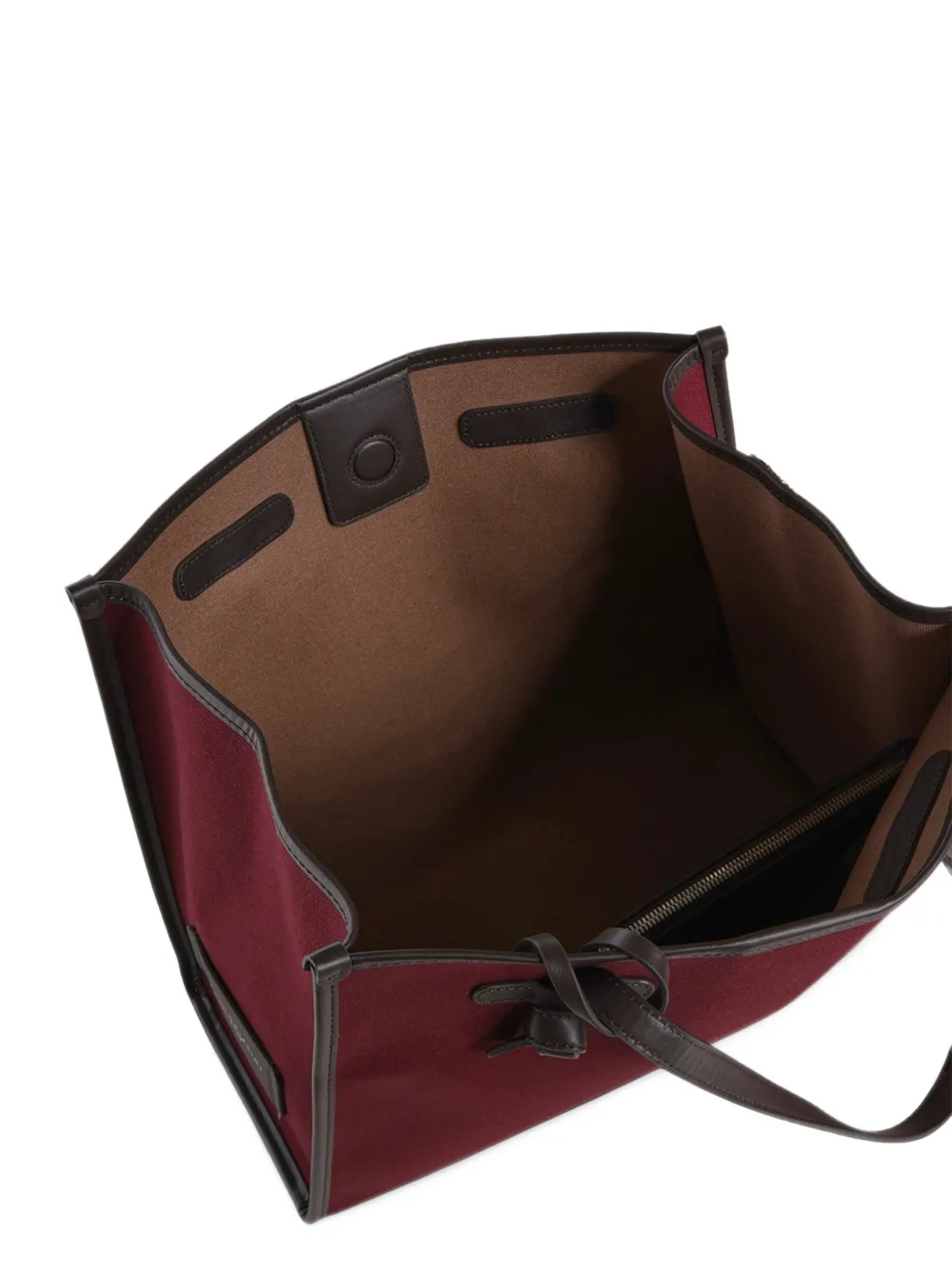GIANNI CHIARINI Marcella shopper met leren afwerking Rood