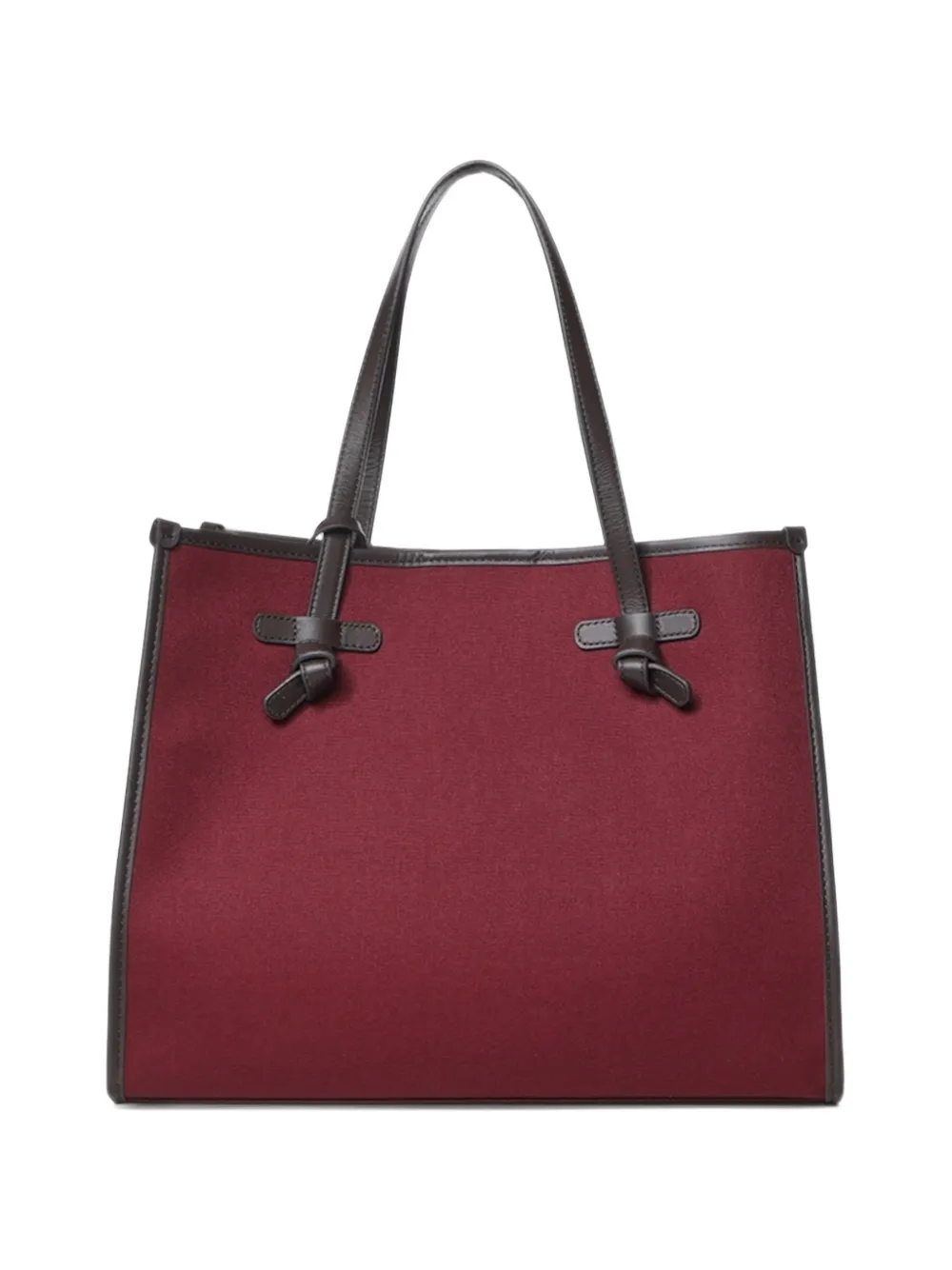 GIANNI CHIARINI Marcella shopper met leren afwerking Rood