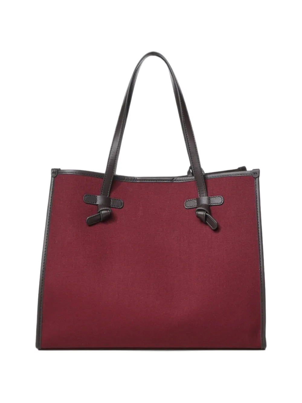GIANNI CHIARINI Marcella shopper met leren afwerking Rood