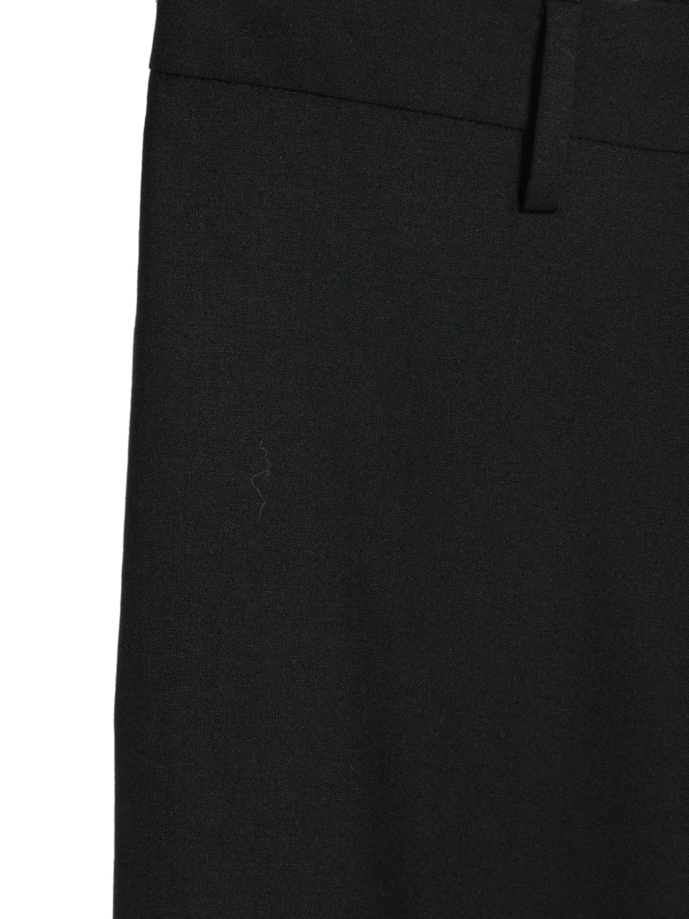 NN07 elasticated-waistband pressed-crease trousers Zwart