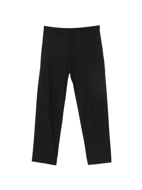 NN07 elasticated-waistband pressed-crease trousers