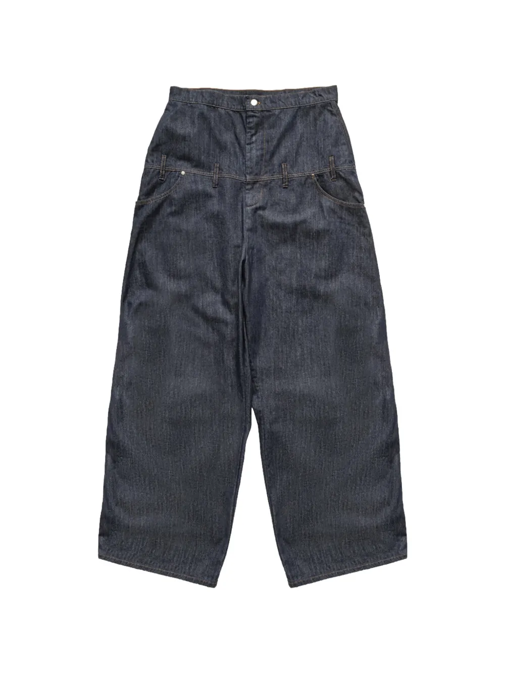 Spencer Badu double-waisted jeans - Blu