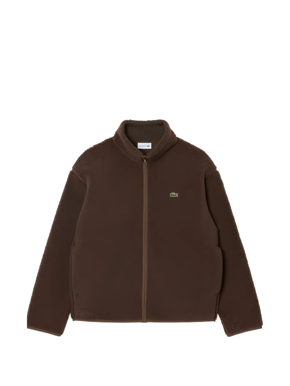 Lacoste high neck sherpa jacket