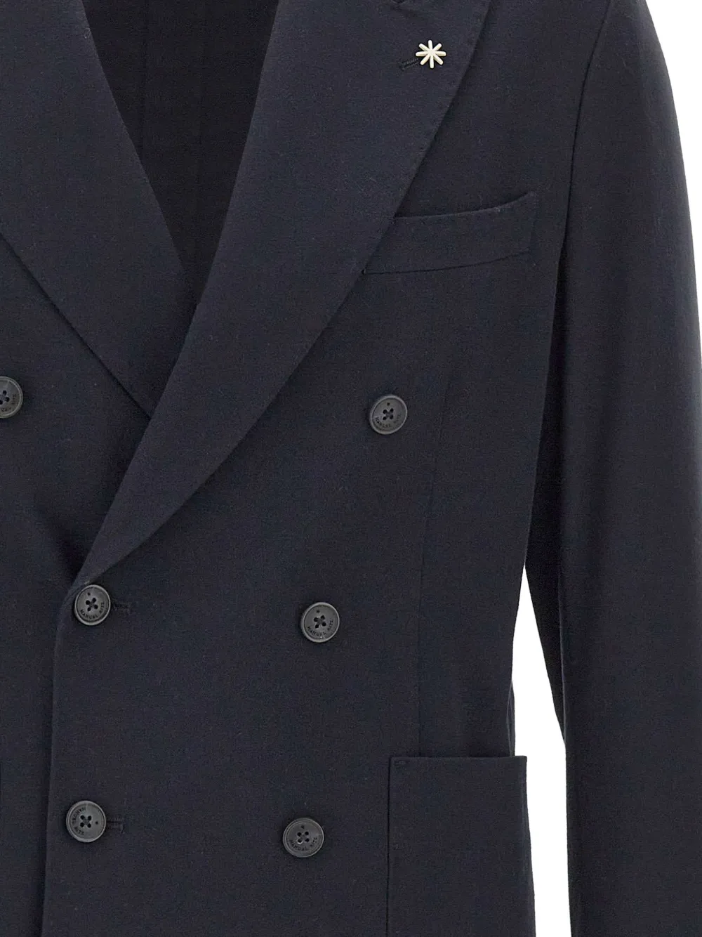 Manuel Ritz Blazer met dubbele rij knopen Blauw