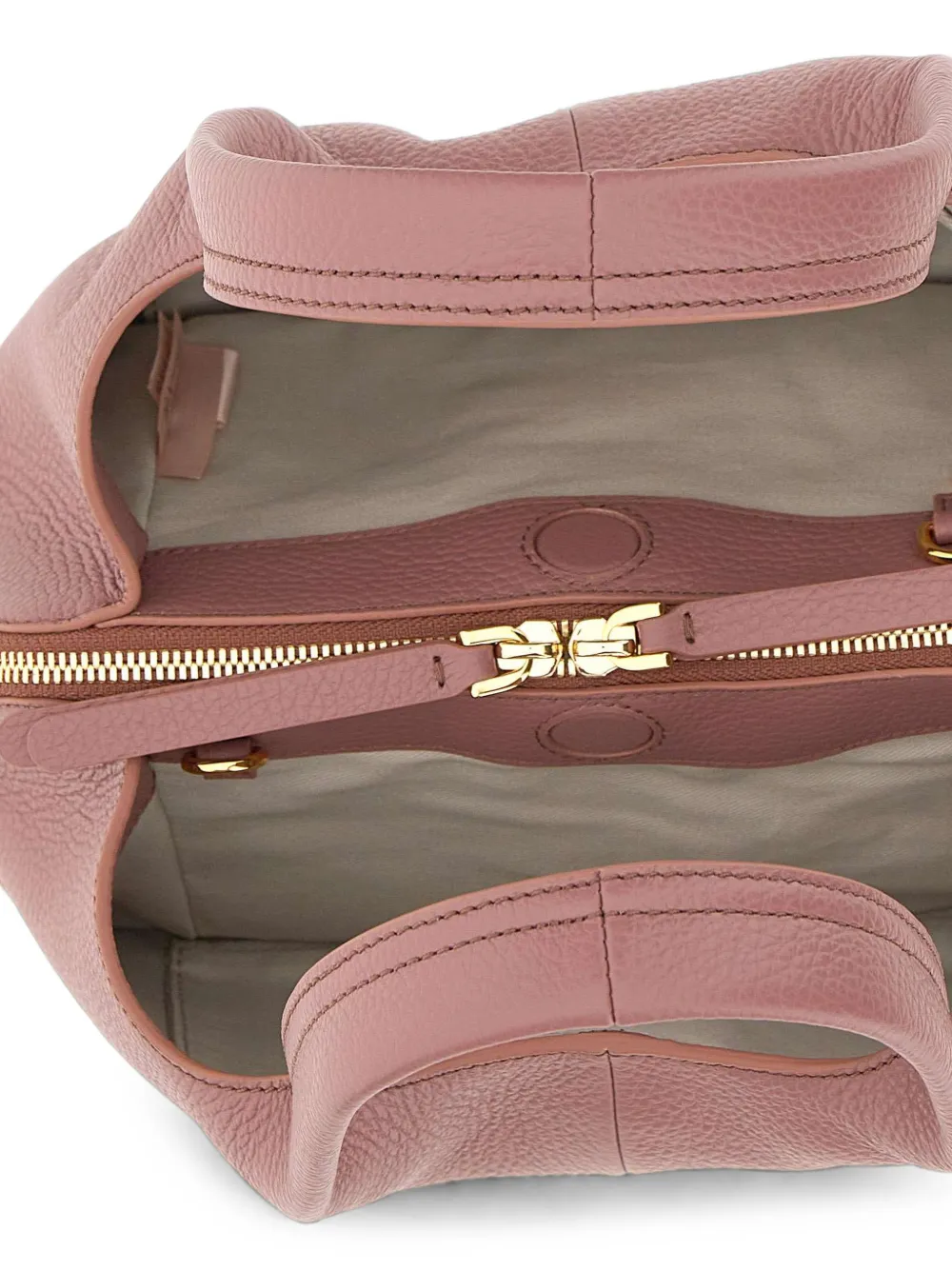 Coccinelle Kleine Nell shopper van getrommeld leer Roze