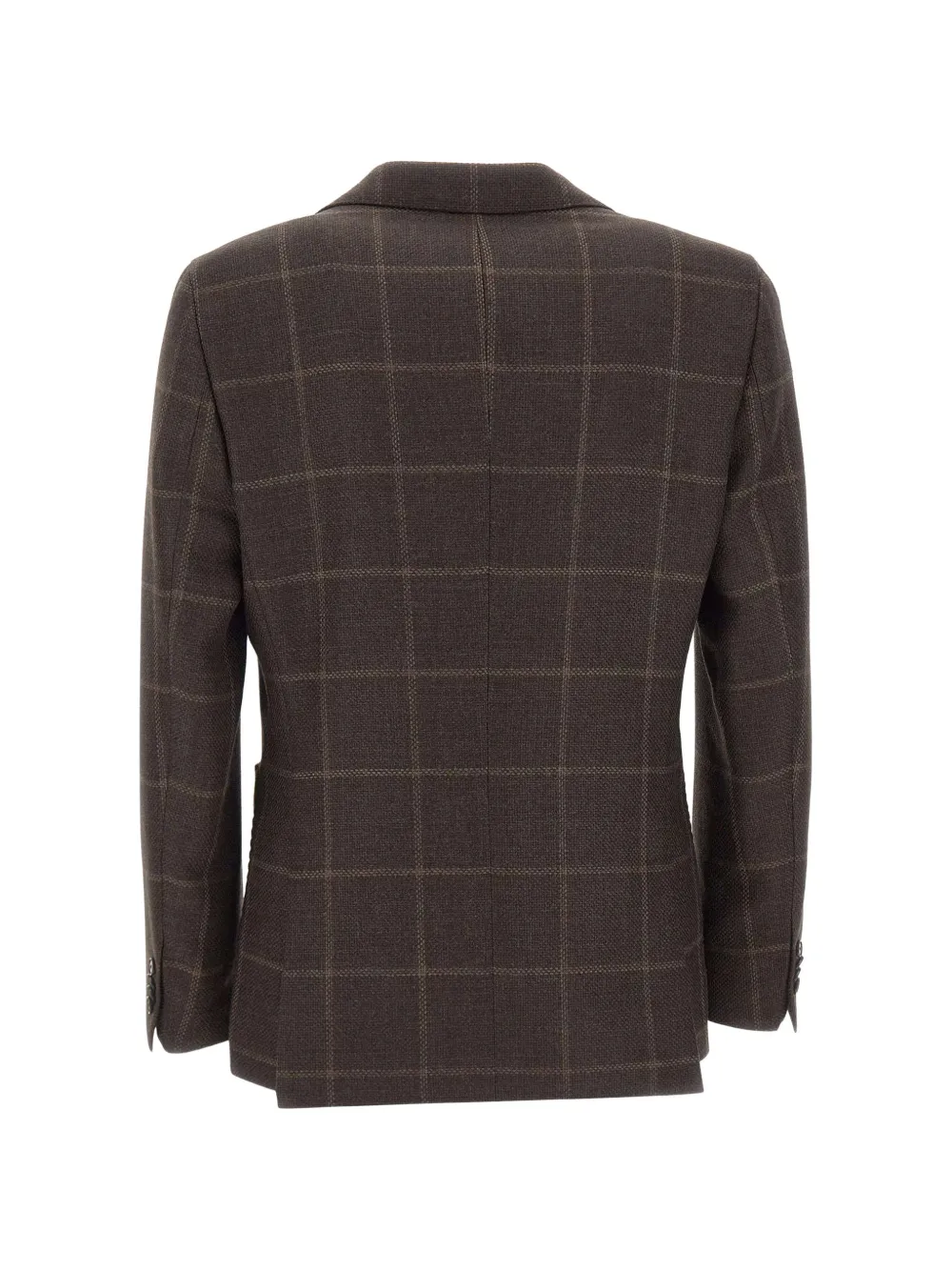 BOSS Geruite blazer Bruin
