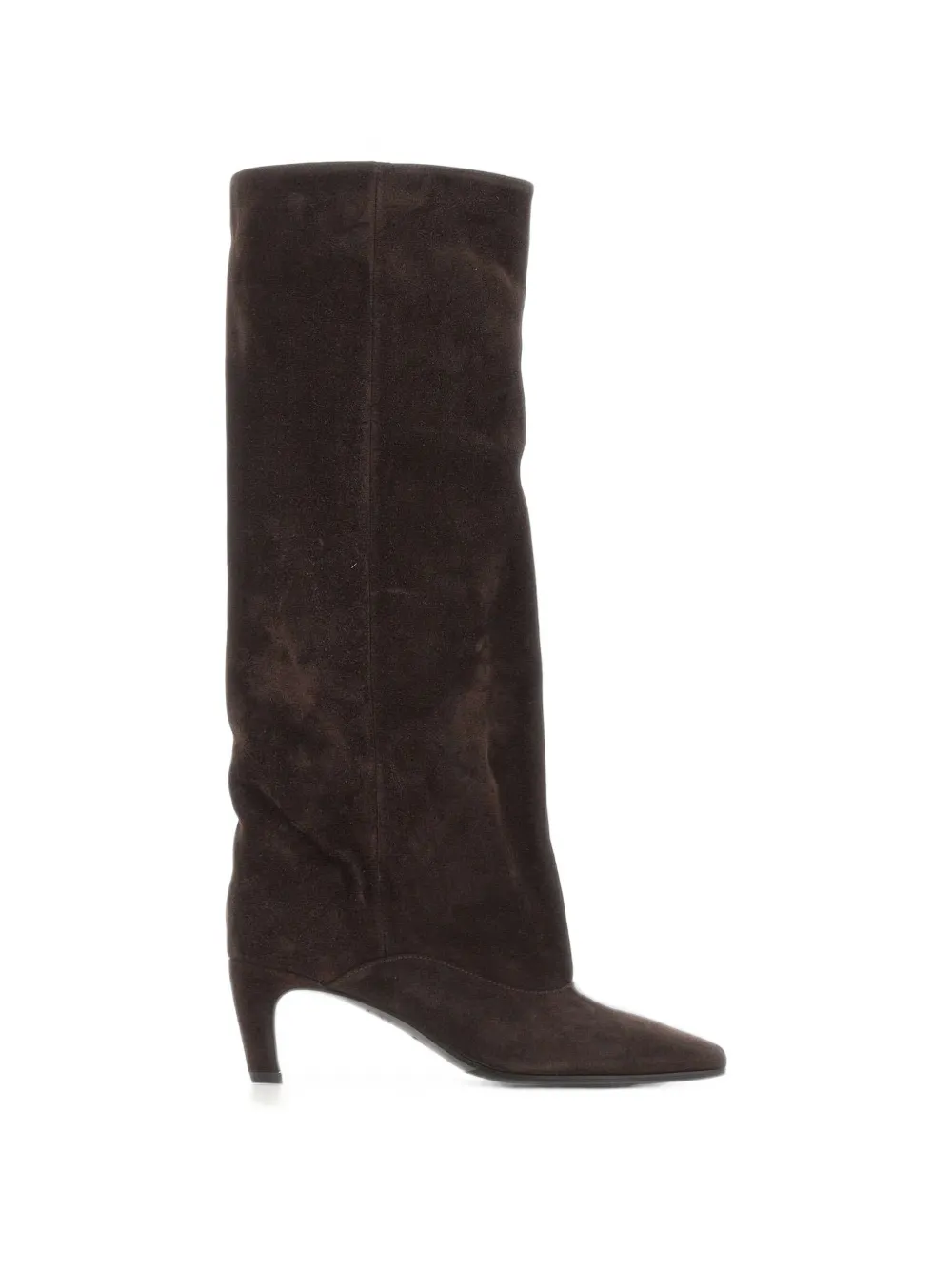 strategia shoes suede square-toe boots - Marron