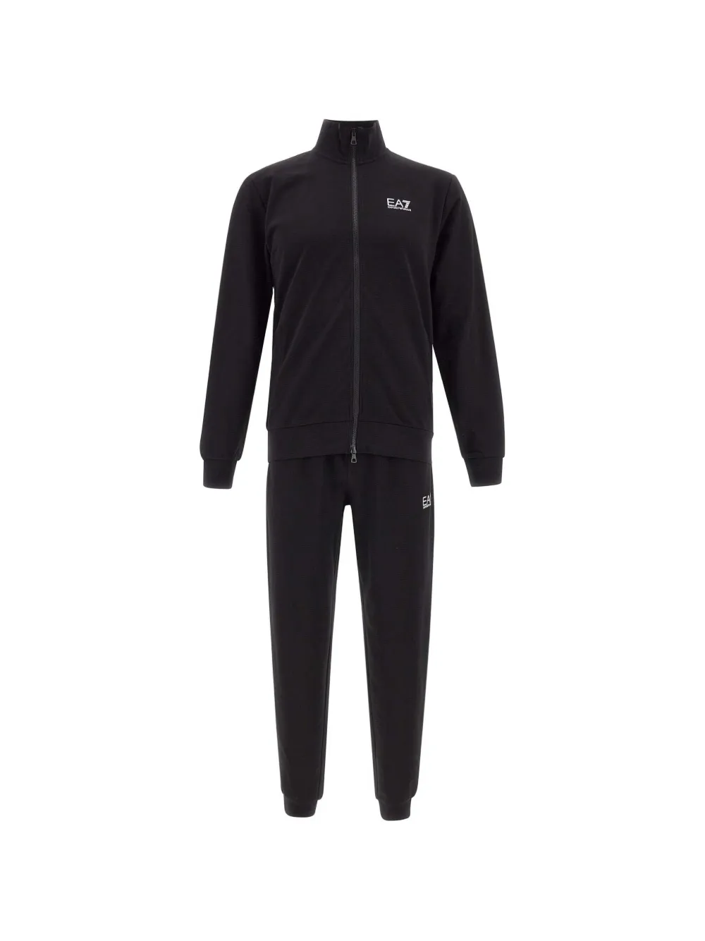 Ea7 Emporio Armani Core logo-print cotton tracksuit - Nero