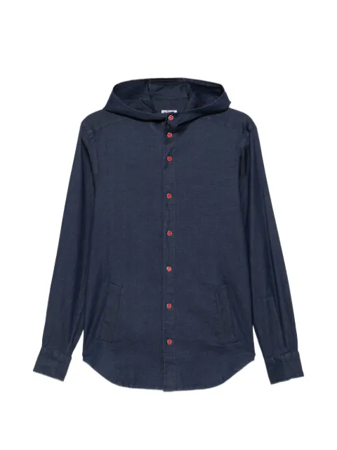Kiton chemise Mariano boutonnée à capuche