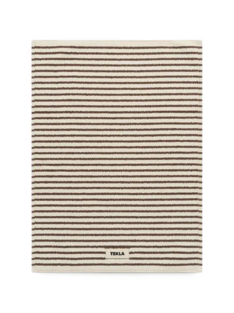 TEKLA terry striped cotton bath mat
