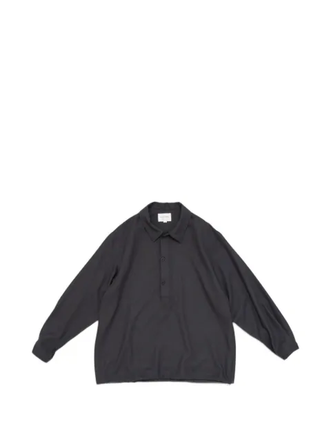 Still by Hand drawstring-hem shirt jacket