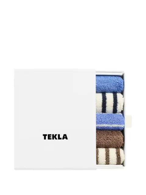 TEKLA organic cotton washcloth set of five